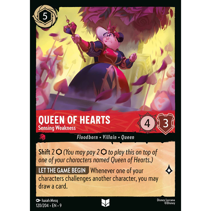 120/204 Queen of Hearts - Sensing Weakness 1