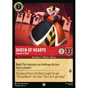 123/204 Queen of Hearts - Impulsive Ruler