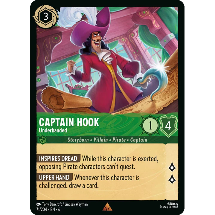 071/204 Captain Hook - Underhanded 1