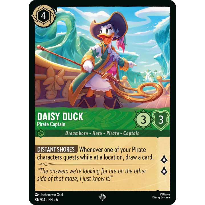 081/204 Daisy Duck - Pirate Captain 1