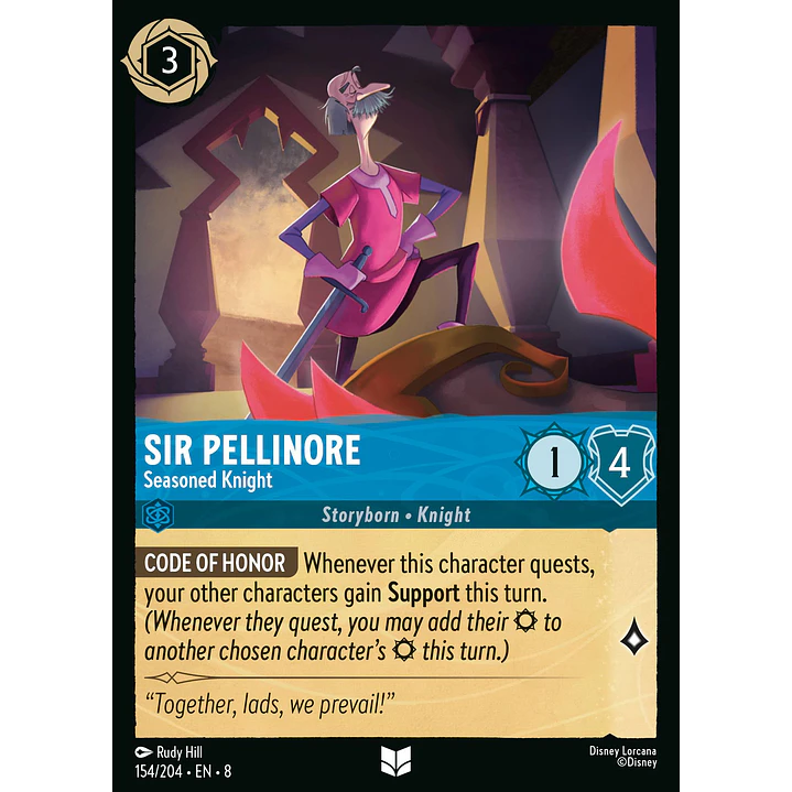 154/204 Sir Pellinore - Seasoned Knight 1