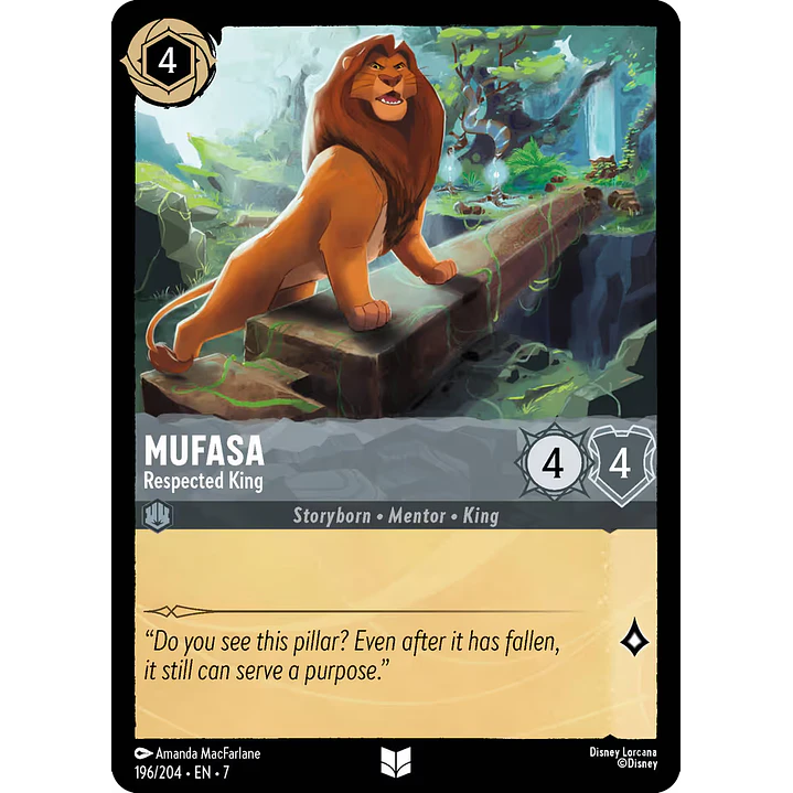 196/204 Mufasa - Respected King 1