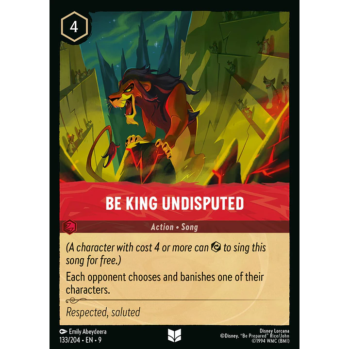 133/204 Be King Undisputed 1