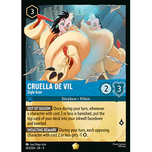 143/204 Cruella De Vil - Style Icon