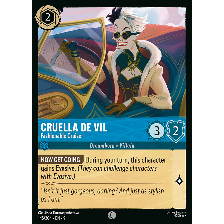 145/204 Cruella De Vil - Fashionable Cruiser 1