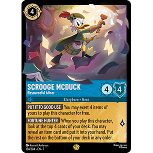 154/204 Scrooge Mcduck - Resourceful Miser