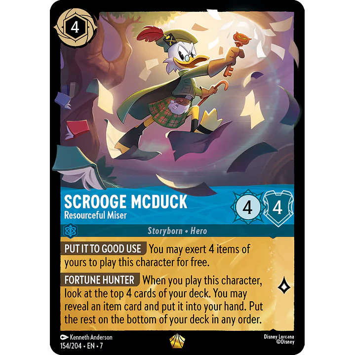 154/204 Scrooge Mcduck - Resourceful Miser 1