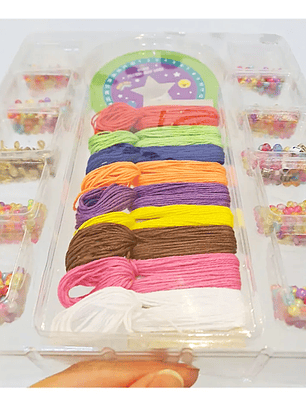 Set Para Armar Pulseras Bijou Con Hilos Y Accesorios