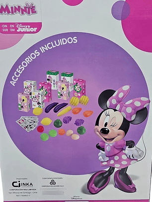 Carrito De Supermercado Minnie Mouse Rosa Accesorios Juguete