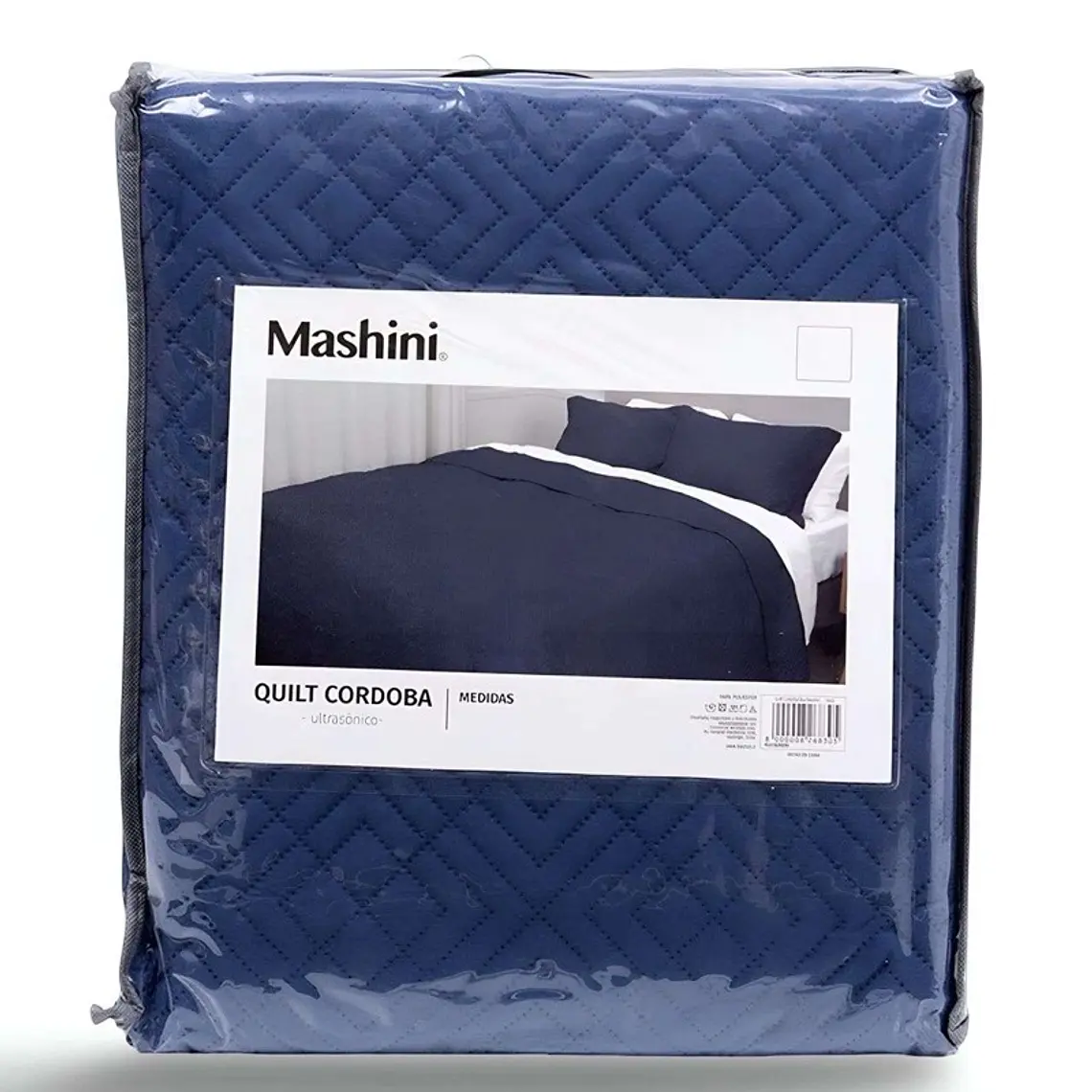 Cobertor Quilt Azul Mashini KING  3