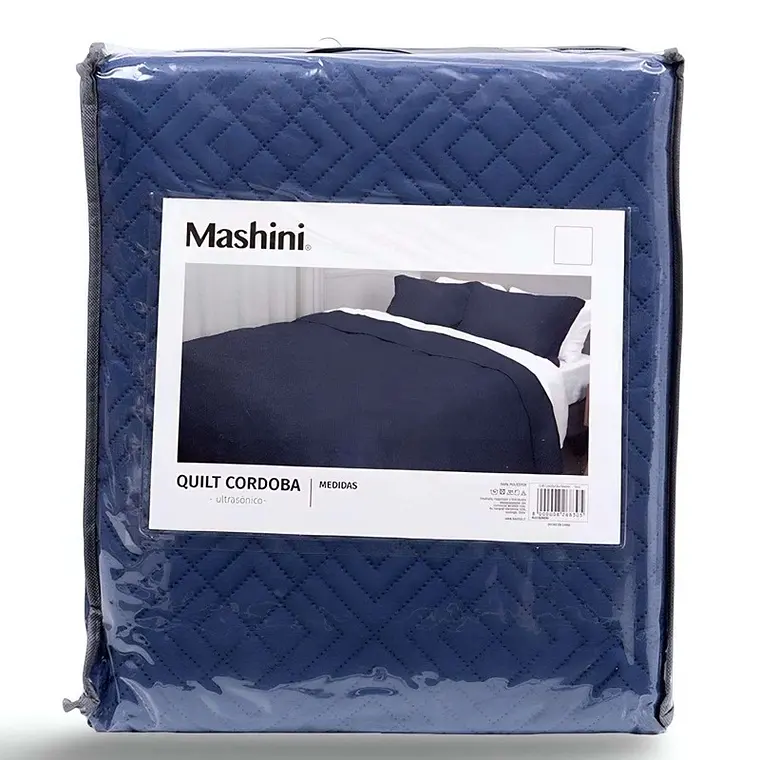 Cobertor Quilt Azul Mashini KING  3