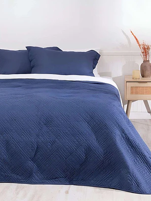 Cobertor Quilt Azul Mashini KING 
