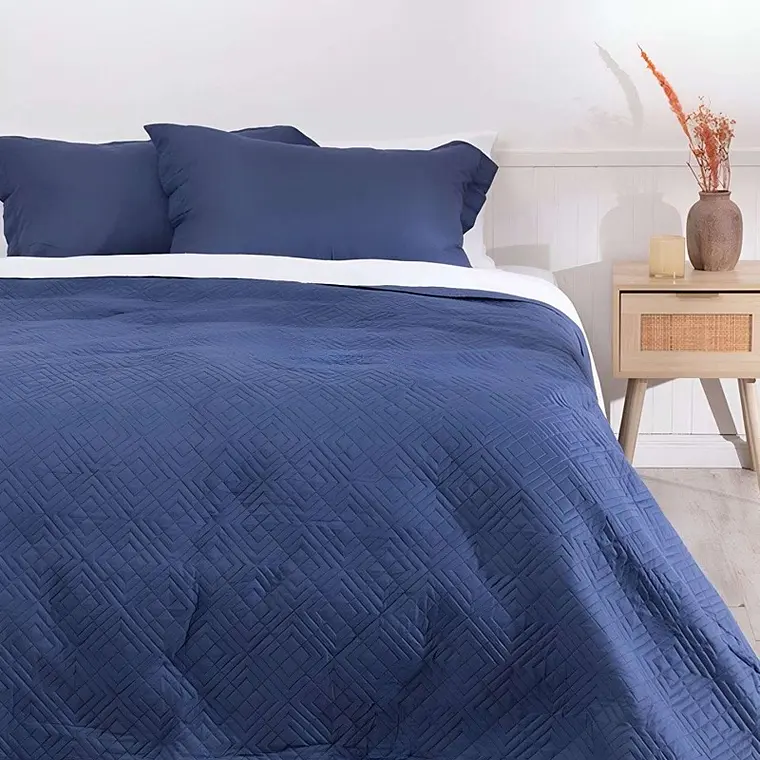 Cobertor Quilt Azul Mashini KING  1