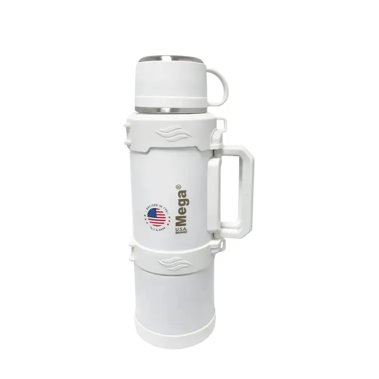 Termo de Acero Inoxidable Blanco 2