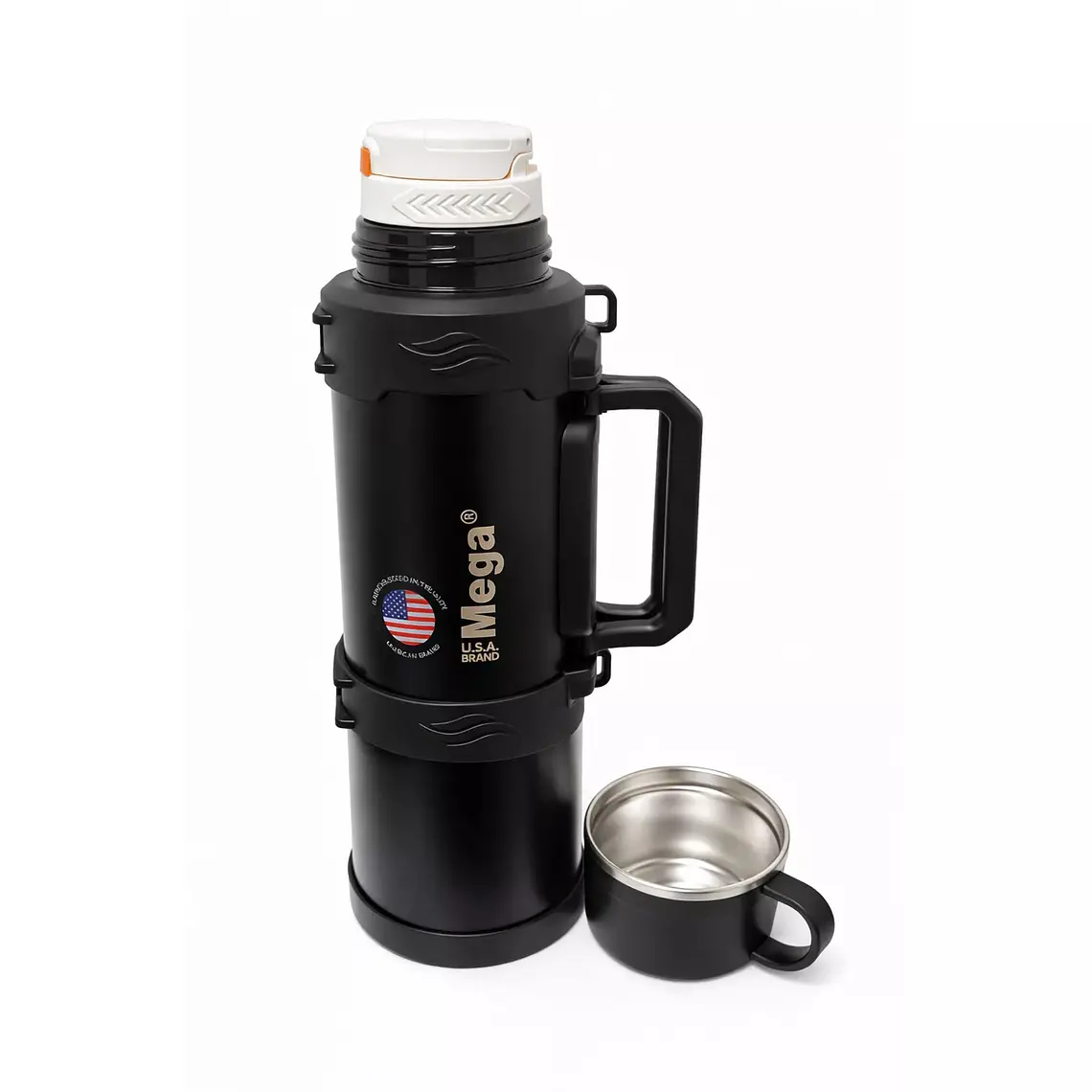 Termo de Acero Inoxidable Negro 1