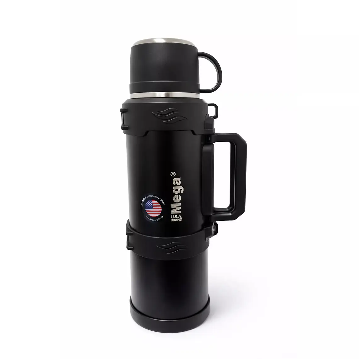 Termo de Acero Inoxidable Negro 2
