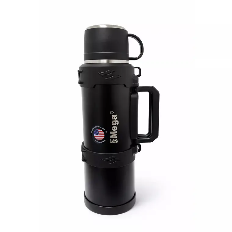 Termo de Acero Inoxidable Negro 2