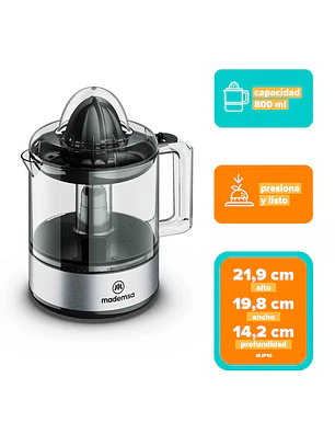 Exprimidor de Cítricos 800 ml MJP10 Gris