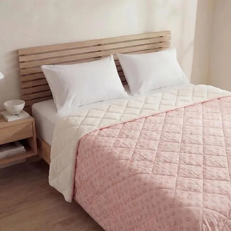 Plumón Sherpa 1.5 plazas color Rosa 1