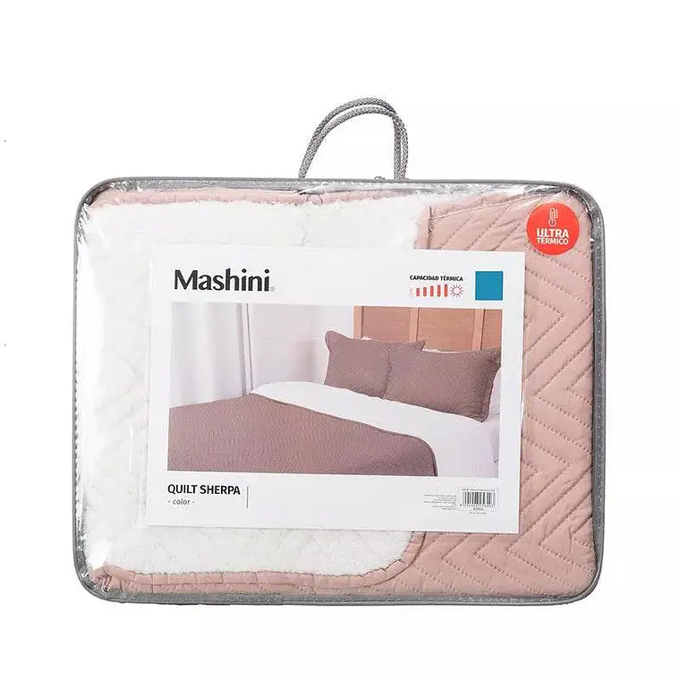 Quilt Sherpa color nude 2 plazas Mashini 4
