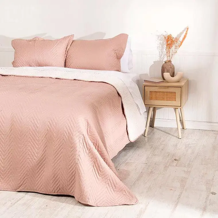Quilt Sherpa color nude 2 plazas Mashini 1