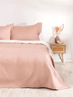 Quilt Sherpa color nude 2 plazas Mashini