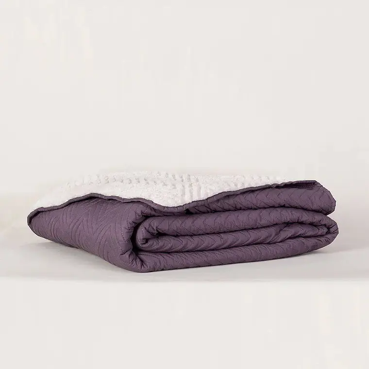 Cobertor Sherpa Morado 2 Plazas Mashini 4