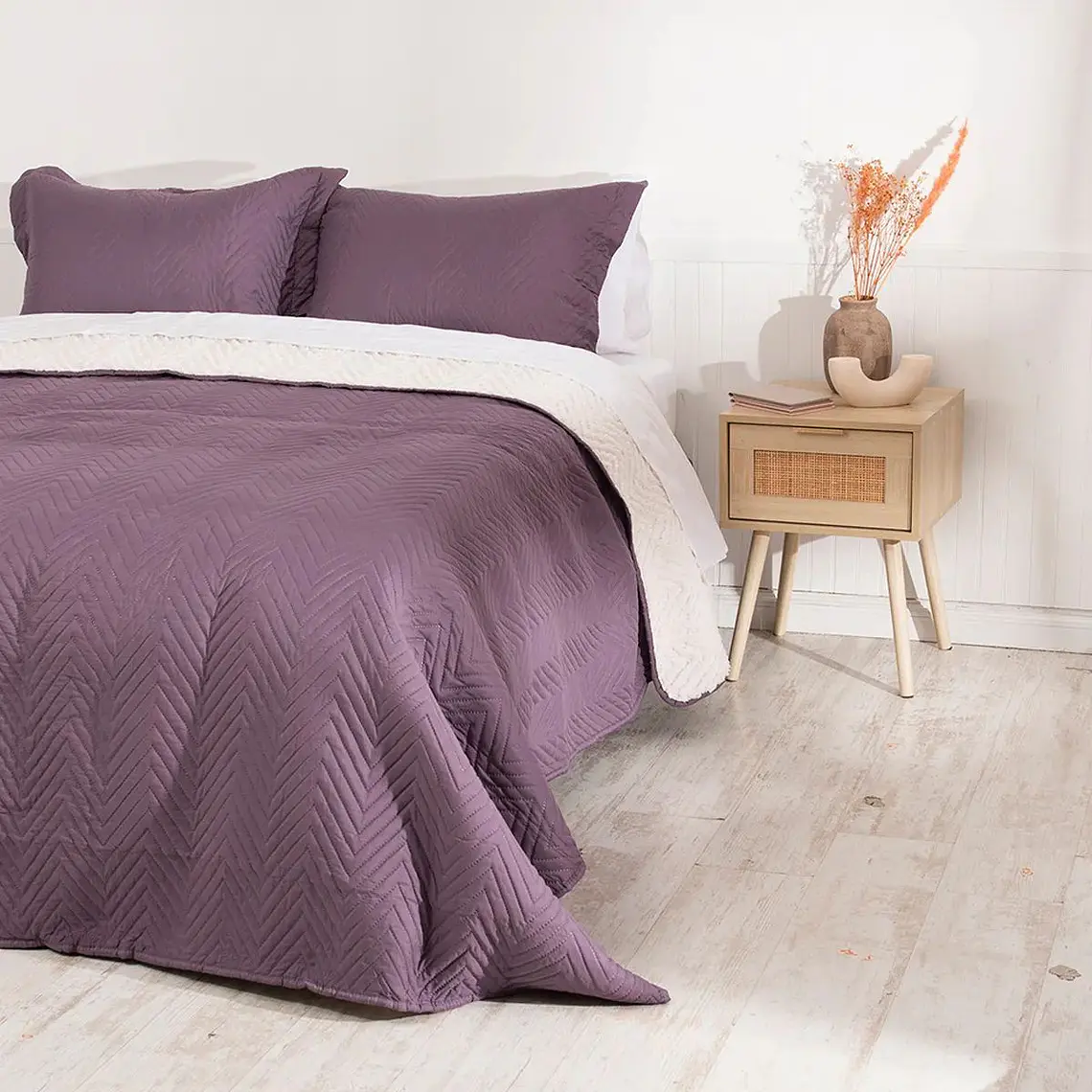 Cobertor Sherpa Morado 2 Plazas Mashini 1