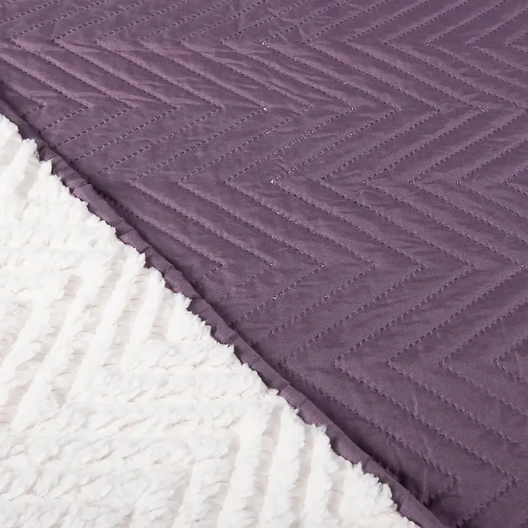 Cobertor Sherpa Morado 2 Plazas Mashini 3