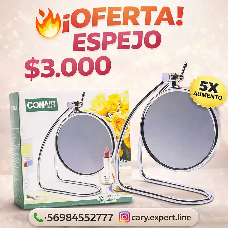 Espejo Vintage The Classique Collection 5x  1