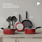 Batería de Cocina 15 Piezas Omni Red Aluminio Antiadherente - Miniatura 6
