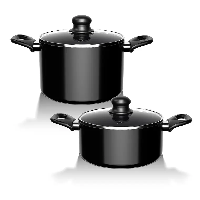 Batería de Cocina 15 Piezas Omni Black Aluminio Antiadherente 4