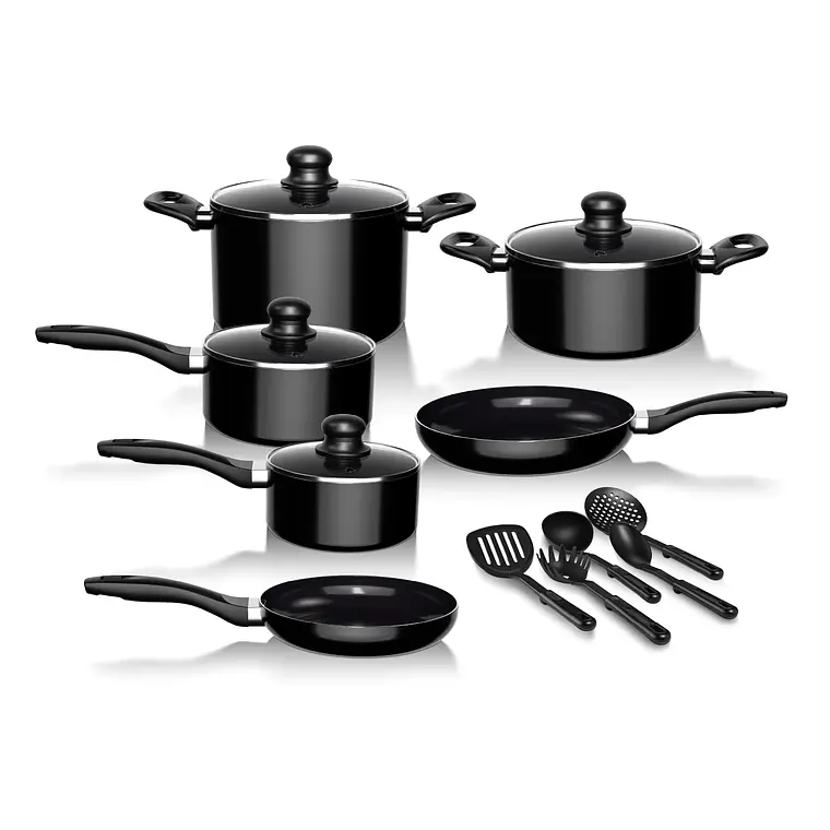 Batería de Cocina 15 Piezas Omni Black Aluminio Antiadherente 3