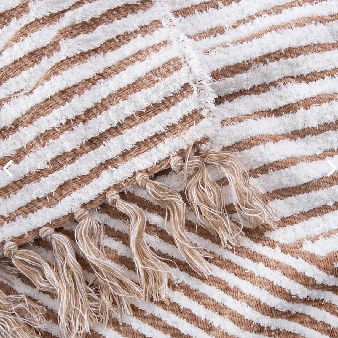 Manta Flecos Mostaza Fabrics 4