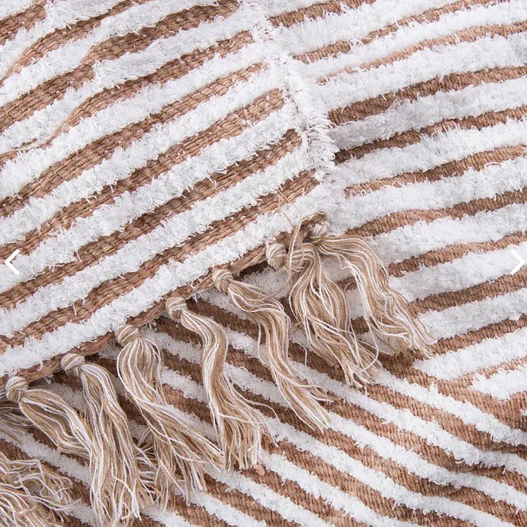 Manta Flecos Mostaza Fabrics 4