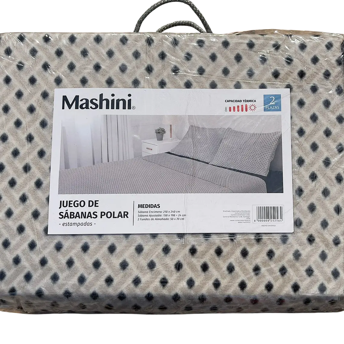 Juego de Sabanas de Polar Estampado 2 plazas Mashini 5