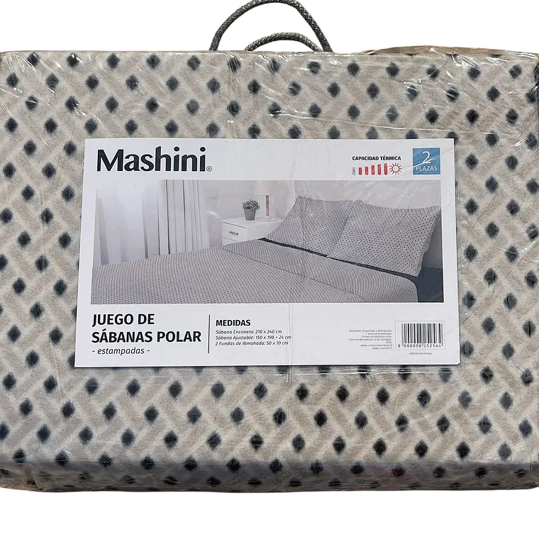 Juego de Sabanas de Polar Estampado 2 plazas Mashini 5