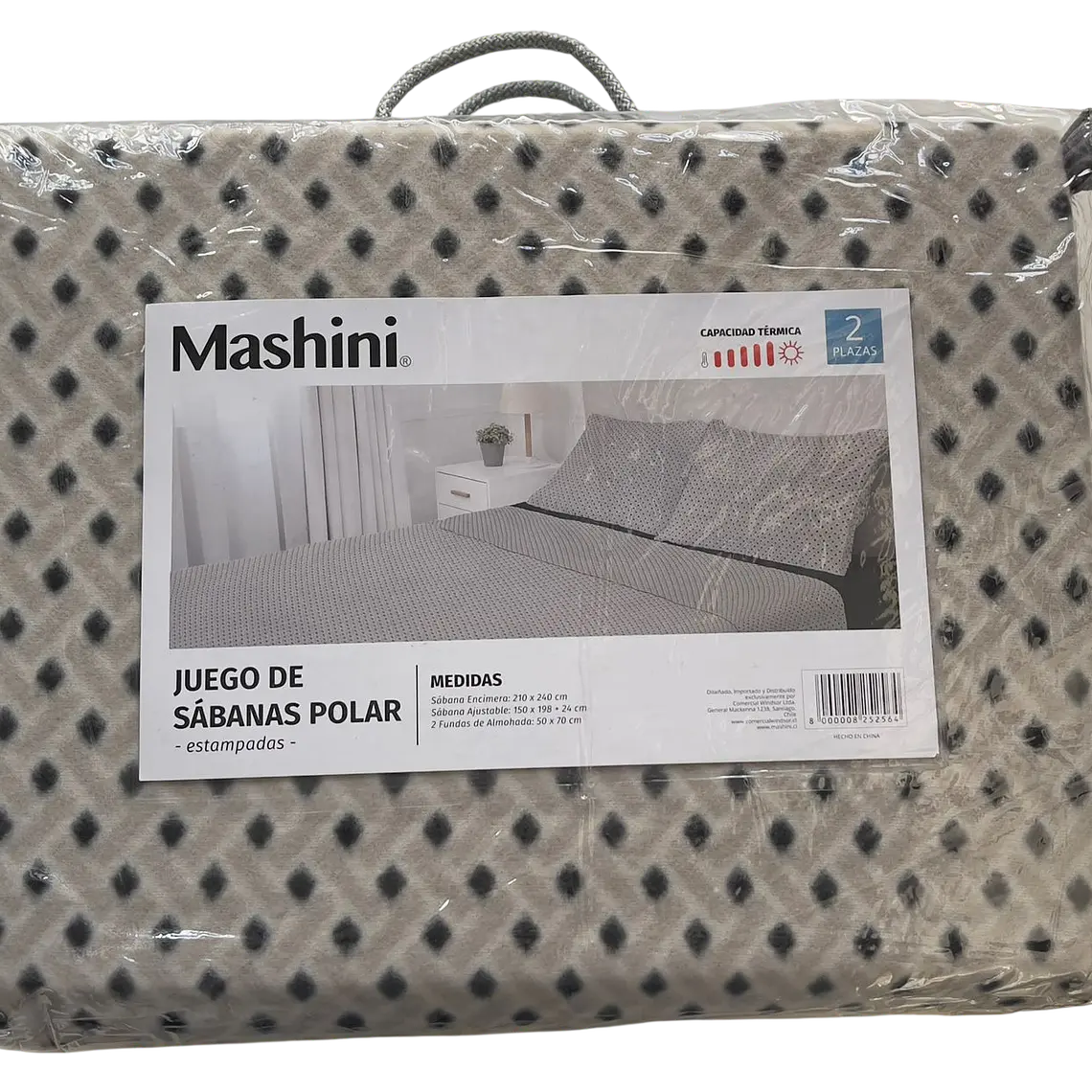 Juego de Sabanas de Polar Estampado 2 plazas Mashini 6