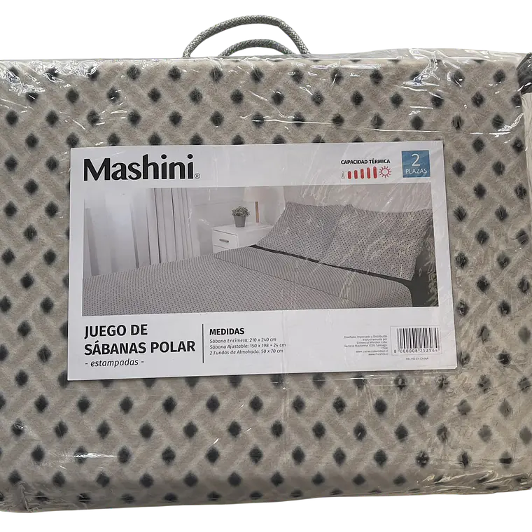 Juego de Sabanas de Polar Estampado 2 plazas Mashini 6