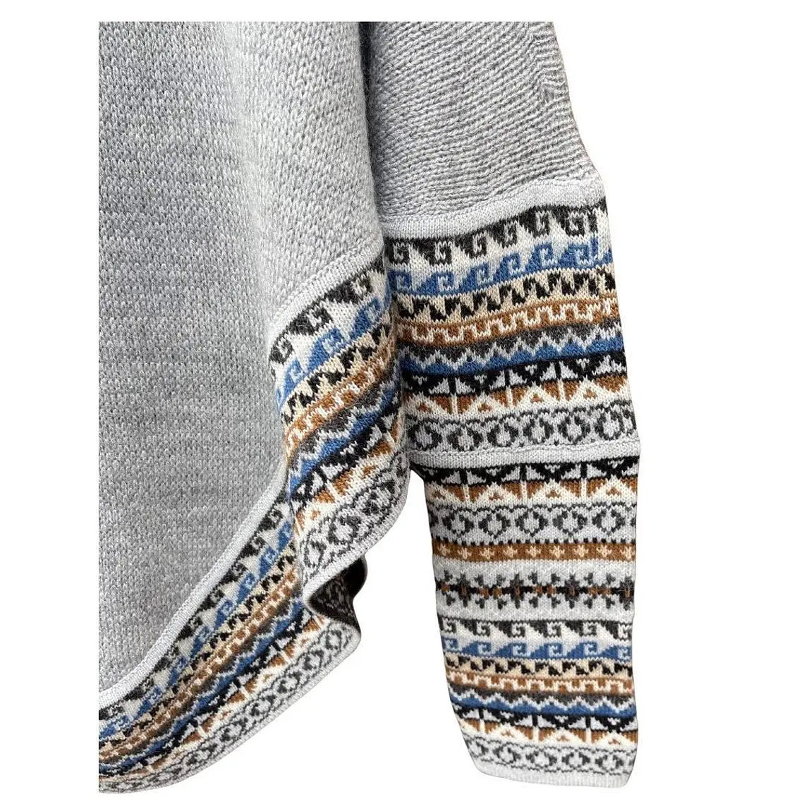 Poncho de Mujer Gris Claro Talla M 4
