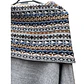 Poncho de Mujer Gris Claro Talla M - Miniatura 3
