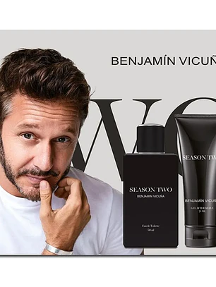 Set Perfume Hombre Season Two EDT 50Ml + Gel After Shave 75Ml Benjamin Vicuña