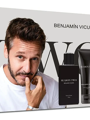 Set Perfume Hombre Season Two EDT 50Ml + Gel After Shave 75Ml Benjamin Vicuña
