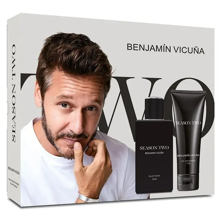 Set Perfume Hombre Season Two EDT 50Ml + Gel After Shave 75Ml Benjamin Vicuña 1