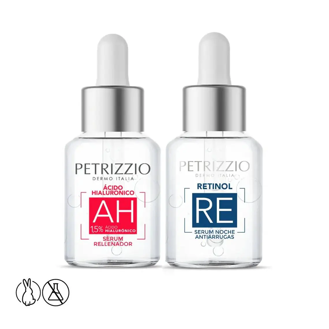 Estuche Serum Ácido Hialurónico al 1,5% + Serum Retinol al 0,2% Petrizzio  3