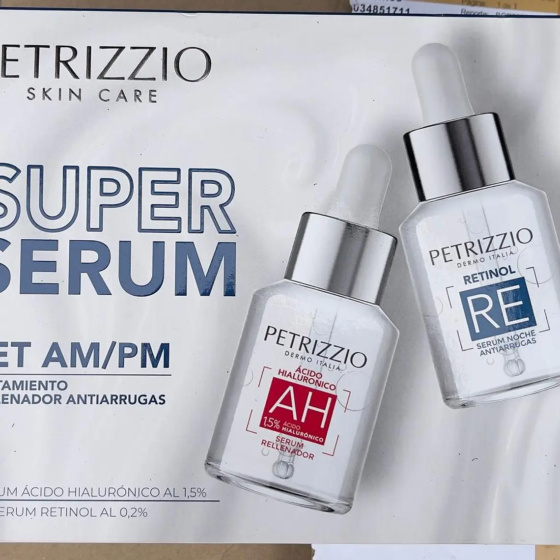 Estuche Serum Ácido Hialurónico al 1,5% + Serum Retinol al 0,2% Petrizzio  5
