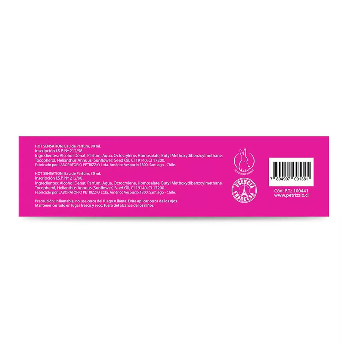  Set Perfume Hot Sensation EDP Mujer 80 ml + miniatura 30 ml 3