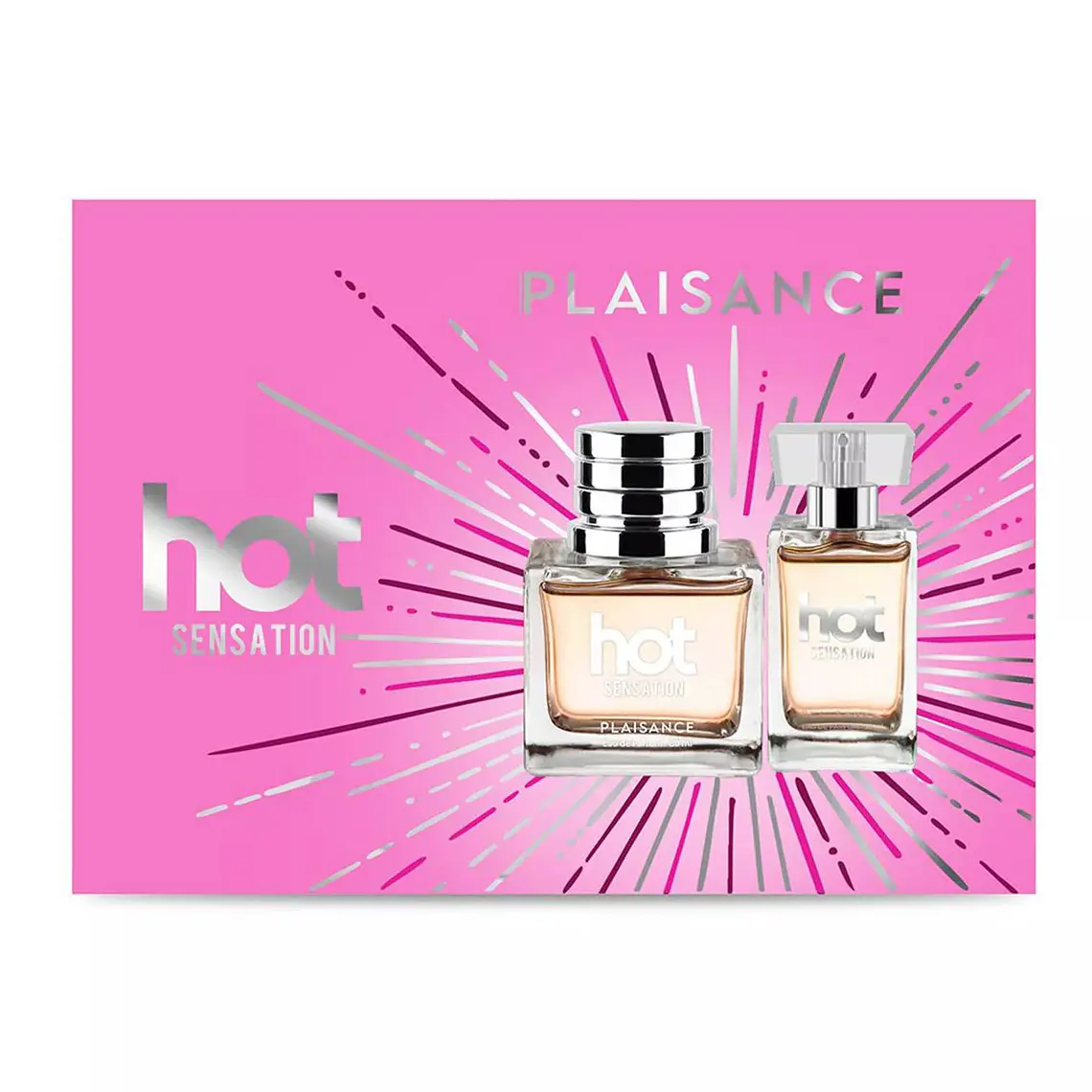  Set Perfume Hot Sensation EDP Mujer 80 ml + miniatura 30 ml 2