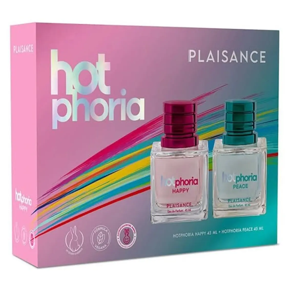 Set Perfume Hotphoria Power 45 ml + Hotphoria Happy 45 ml Plaisance 1