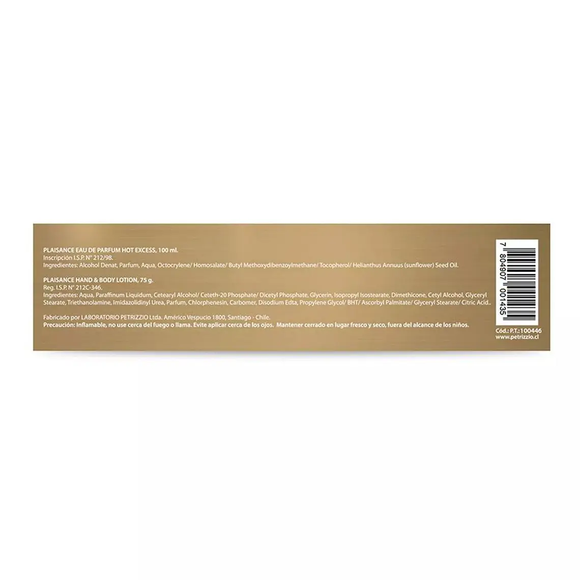 Set Perfume Mujer Hot Excess EDP 100 ml + Crema 75 grs Plaisance 3